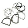 Metal D Ring  2.6 cm Non Welded Nickel Plated Loop Ring for Buckle Straps Bags Belt E 766    