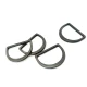 Metal D Ring  2.6 cm Non Welded Nickel Plated Loop Ring for Buckle Straps Bags Belt E 766