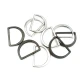 Metal D Ring  2.6 cm Non Welded Nickel Plated Loop Ring for Buckle Straps Bags Belt E 766