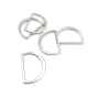 Metal D Ring  2.6 cm Non Welded Nickel Plated Loop Ring for Buckle Straps Bags Belt E 766