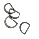 Metal D Ring  2.6 cm Non Welded Nickel Plated Loop Ring for Buckle Straps Bags Belt E 766