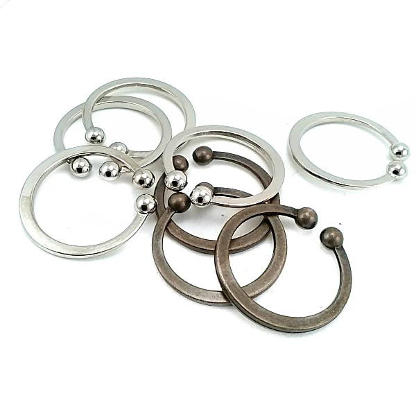 3 cm Halka Toka - Pirsing Toka - Ucu Toplu Halka Toka E 1189