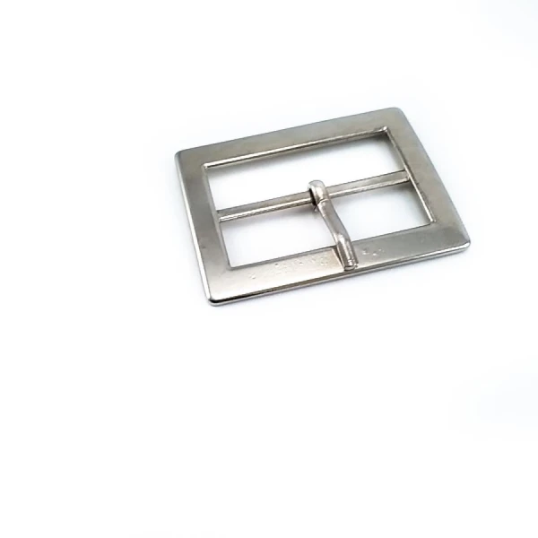 Center Buckle 4 cm Rectangular Plain Wide Edge Metal Buckle E 1237 Center Buckle 4 cm Rectangular Plain Wide Edge Metal Buckle E 1237