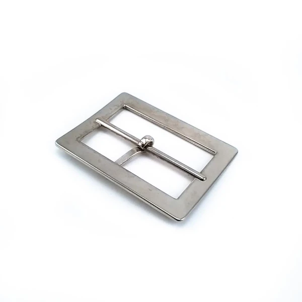 Center Buckle 4 cm  Rectangular Plain Wide Edge Metal Buckle E 1237