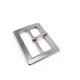 Center Buckle 4 cm  Rectangular Plain Wide Edge Metal Buckle E 1237