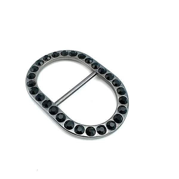Cam Taş Süslemeli Aksesuar Toka 47 mm E 2052