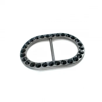 Rhinestone Decorated Accessory Buckle 47 mm E 2052