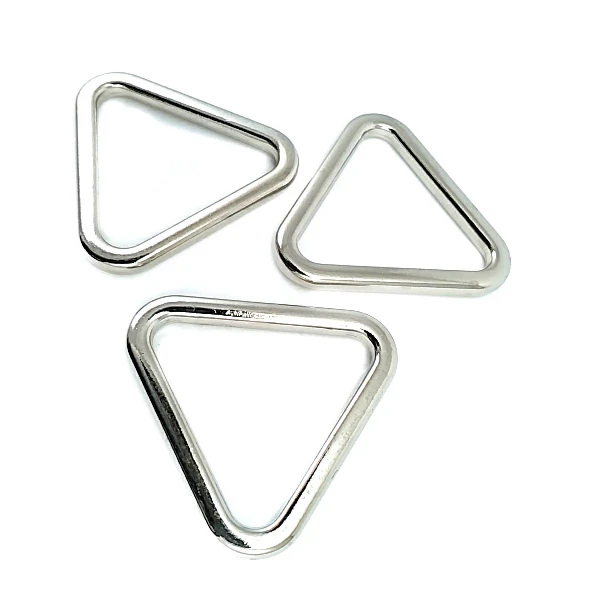 Triangle Ring 3,5 cm Metal Frame Buckle E 2179