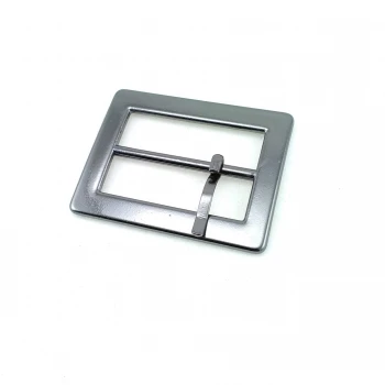 Rectangle Buckle 3,5 cm Center Bar Belt Buckle  E 798