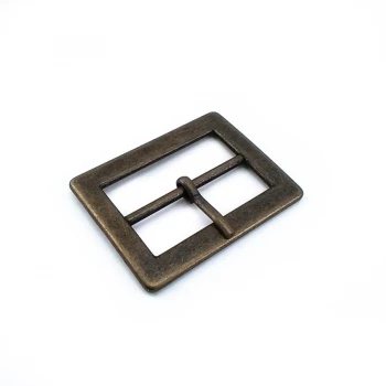 Rectangle Buckle 3,5 cm Center Bar Belt Buckle  E 798