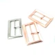 Rectangular Center Bar Buckle 5 cm Zamak Metal E 970