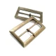 Rectangular Center Bar Buckle 5 cm Zamak Metal E 970