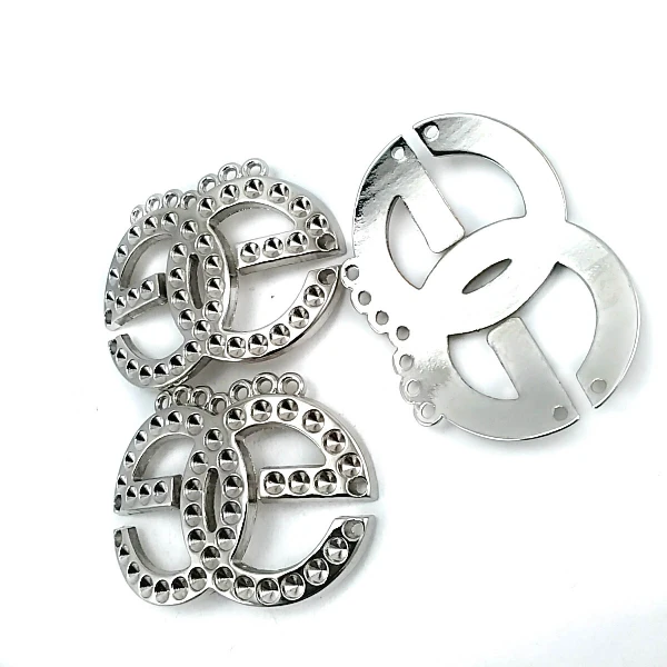 57 mm Rhinestone / Crystal Detail Decorative Clasp front and detail view