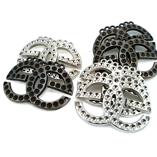 57 mm Rhinestone / Crystal Detail Decorative Clasp product image 57 mm Rhinestone / Crystal Detail Decorative Clasp front and detail view
