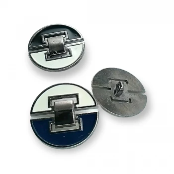 Enamel Coat and Leather Coat Button 30 mm - 48 L B 58