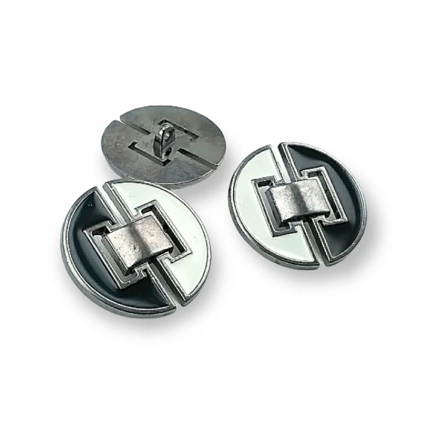 Enamel Coat and Leather Coat Button 30 mm - 48 L B 58