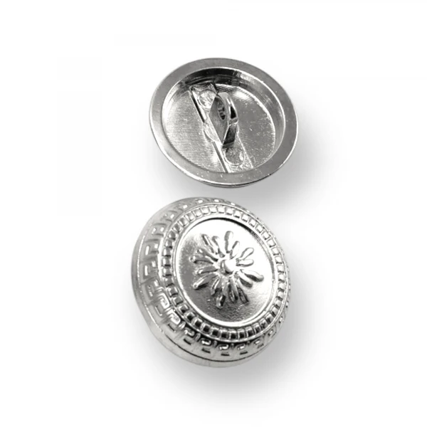 Bayan Ceket Düğmesi Çiçekli  İşlemeli Ayaklı Düğme 21 mm  - 32 boy E 1055