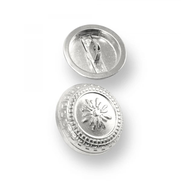 Bayan Ceket Düğmesi Çiçekli  İşlemeli Ayaklı Düğme 21 mm  - 32 boy E 1055