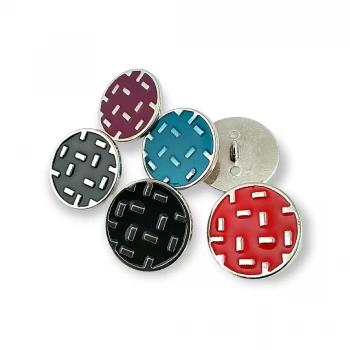 Coat and Jacket Shank Button Metal Button Enameled 25 mm - 40 L E 1078