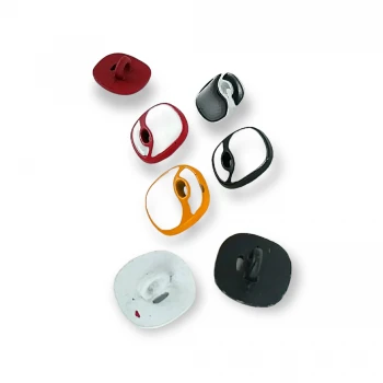 Blouse and Shirt Button Matte Color Enameled Button 14 x 14 mm E 1129 V1