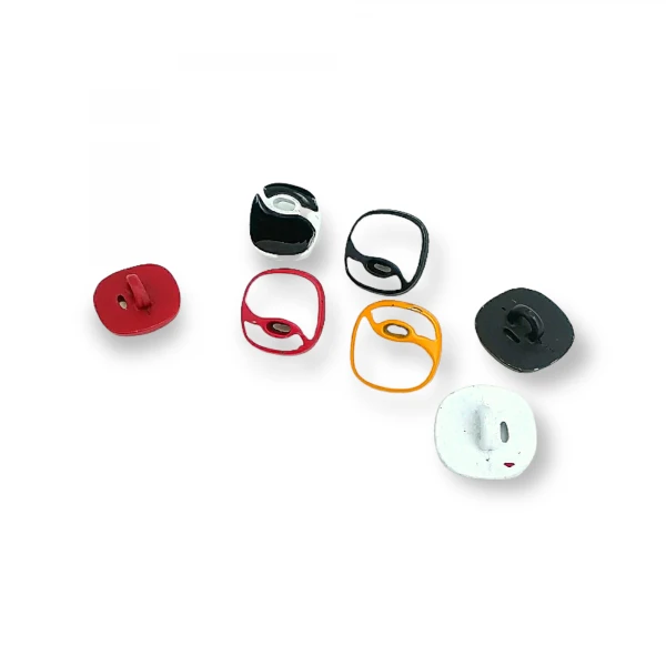 Blouse and Shirt Button Matte Color Enameled Button 14 x 14 mm E 1129 V1