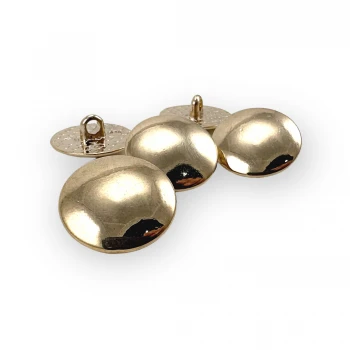 Slightly Curved Metal Shank Button 17 mm - 28 L E 1196