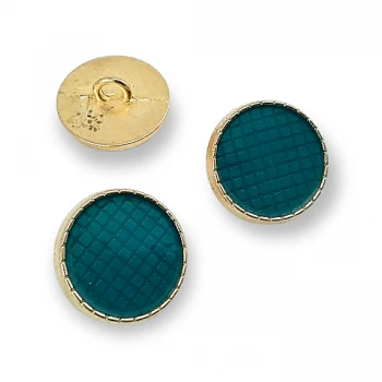  Jacket Cufflink Enameled Metal Shank Button 18 mm 28 L E 1245