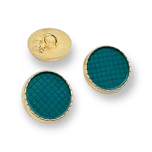 Jacket Cufflink Enameled Metal Shank Button 18 mm 28 L E 1245