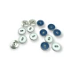 2 Holes Enameled Sewing Button 13 mm 20 L Edge Patterned E 1367