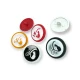 23 mm - 36 L Cat Crest Elegant Shank Button E 1380 MC