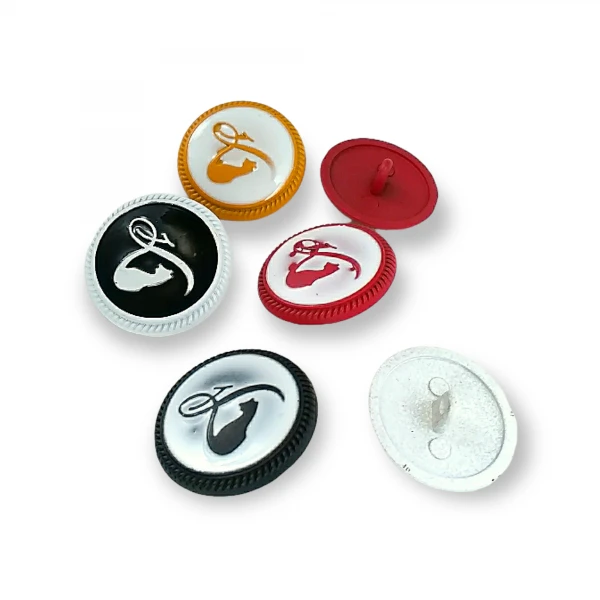 23 mm - 36 L Cat Crest Elegant Shank Button E 1380 MC