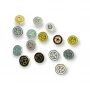 Blouse Shirt Button Star Pattern 10.6 mm - 16 L E 1497