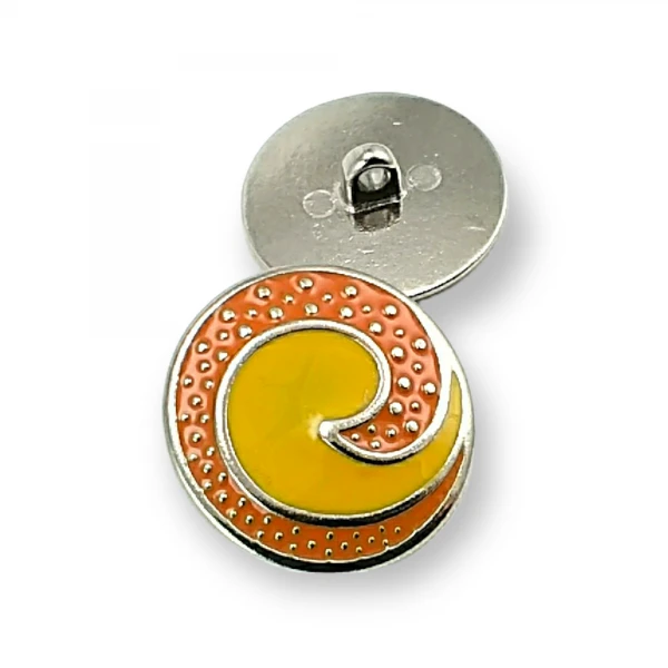 Enamel Shank Button Swirl Pattern Jacket and Coat Button 25 mm - 40 L E 1678