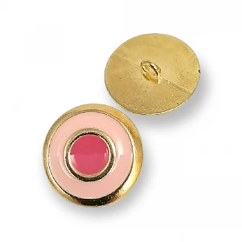 Spring Colors Enamel Blazer Jacket Coat Button 22 mm 36 L Metal Shank Button E 1949 V2