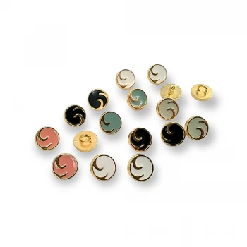 Enamel Blouse and Shirt Button 10 mm - 16 L E 2051