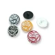 Dekoratif Desenli Metal Ayaklı Düğme 20 mm - 31 boy E 212 MC