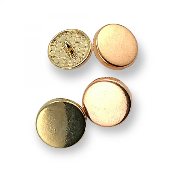 Flat Coin Shape Shank Button 14 mm - 22 L E 2136 Flat Coin Shape Shank Button 14 mm - 22 L E 2136