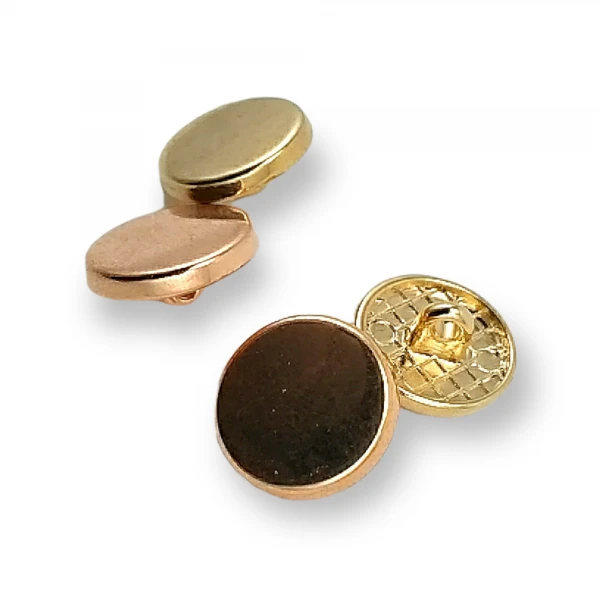 Flat Coin Shape Shank Button 14 mm - 22 L E 2136 Flat Coin Shape Shank Button 14 mm - 22 L E 2136