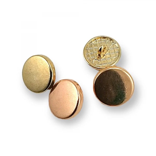 Flat Coin Shape Shank Button 14 mm - 22 L E 2136 Flat Coin Shape Shank Button 14 mm - 22 L E 2136