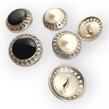 Pearl Shank Button 22.7 mm - 36 L  Enameled Jacket Button E 2241