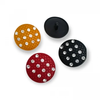 Rhinestone Buttons Shank Button 27 mm 45 L Coat and Trench Coat Button E 362