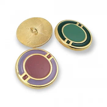 Enameled Shank Button 25 mm 39 L Aesthetically Designed E 515