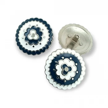 Large Enamel Coat and Jacket Shank Button 34 mm - 54 L E 536