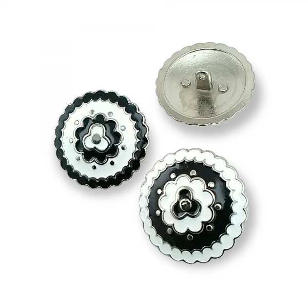Large Enamel Coat and Jacket Shank Button 34 mm - 54 L E 536