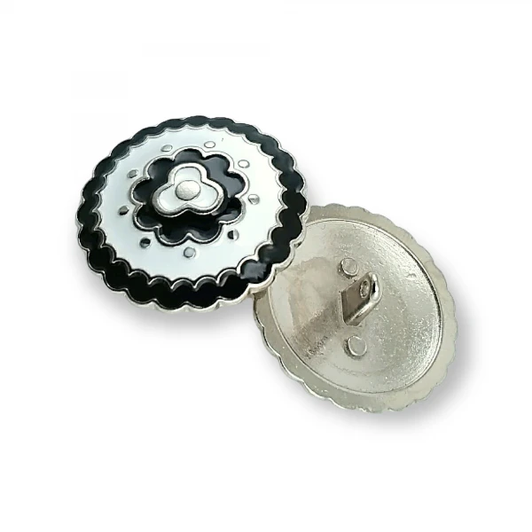 Large Enamel Coat and Jacket Shank Button 34 mm - 54 L E 536