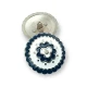 Large Enamel Coat and Jacket Shank Button 34 mm - 54 L E 536