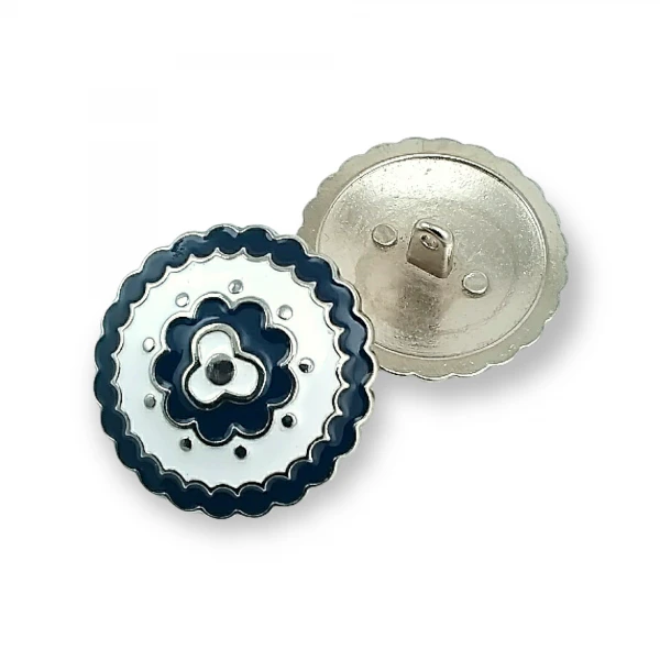 Large Enamel Coat and Jacket Shank Button 34 mm - 54 L E 536