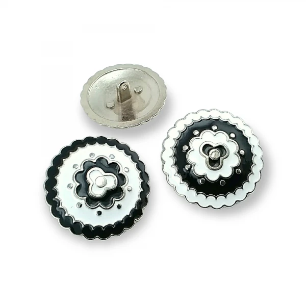 Large Enamel Coat and Jacket Shank Button 34 mm - 54 L E 536