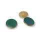 Enameled Shank Button 28.8mm Strained Coin Shape E 674