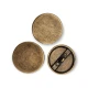 Flat Coin Shape Metal Shank Button 34 mm - 54 L E 716